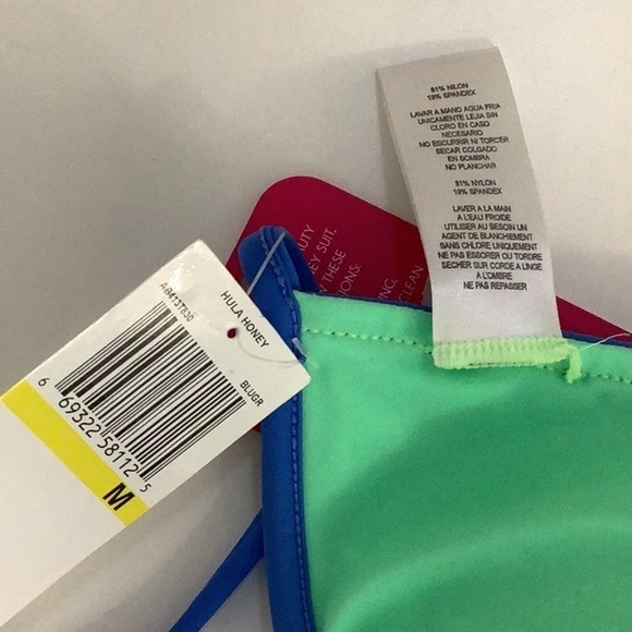 Hula Honey Size Medium Fringe Reversible Bikini Top With Padding. New With Tags. - Picture 6 of 7